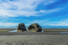 Rock beach at Clam Gulch