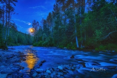 Resurrection River moonrise