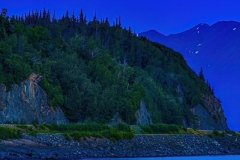 Moonrise over Turnagain Arm
