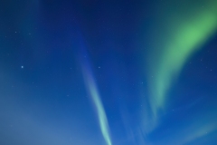 Aurora under a Full Moon