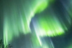 Strong aurora display