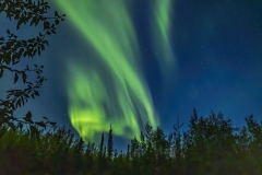 Aurora Borealis replecting in the Tok River