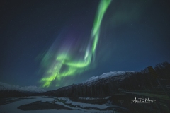 Aurora Borealis over Knik River Valley 2