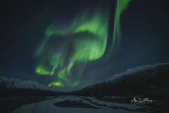 Aurora Borealis over Knik River Valley 4