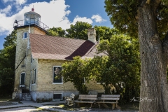 Eagle Bluff Lighthouse from side