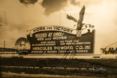 Photo of sign for Badger Ordnance Works.
