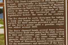 Sign for the Merrimac Ferry